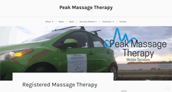 Desktop Screenshot of peakmassagetherapy.com