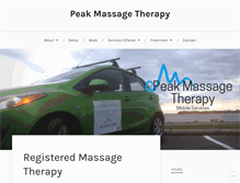 Tablet Screenshot of peakmassagetherapy.com